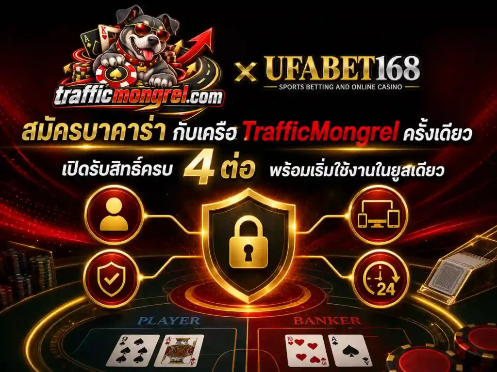สิทธิ์สี่ต่อ สมัครบาคาร่า กับเครือ TrafficMongrel
